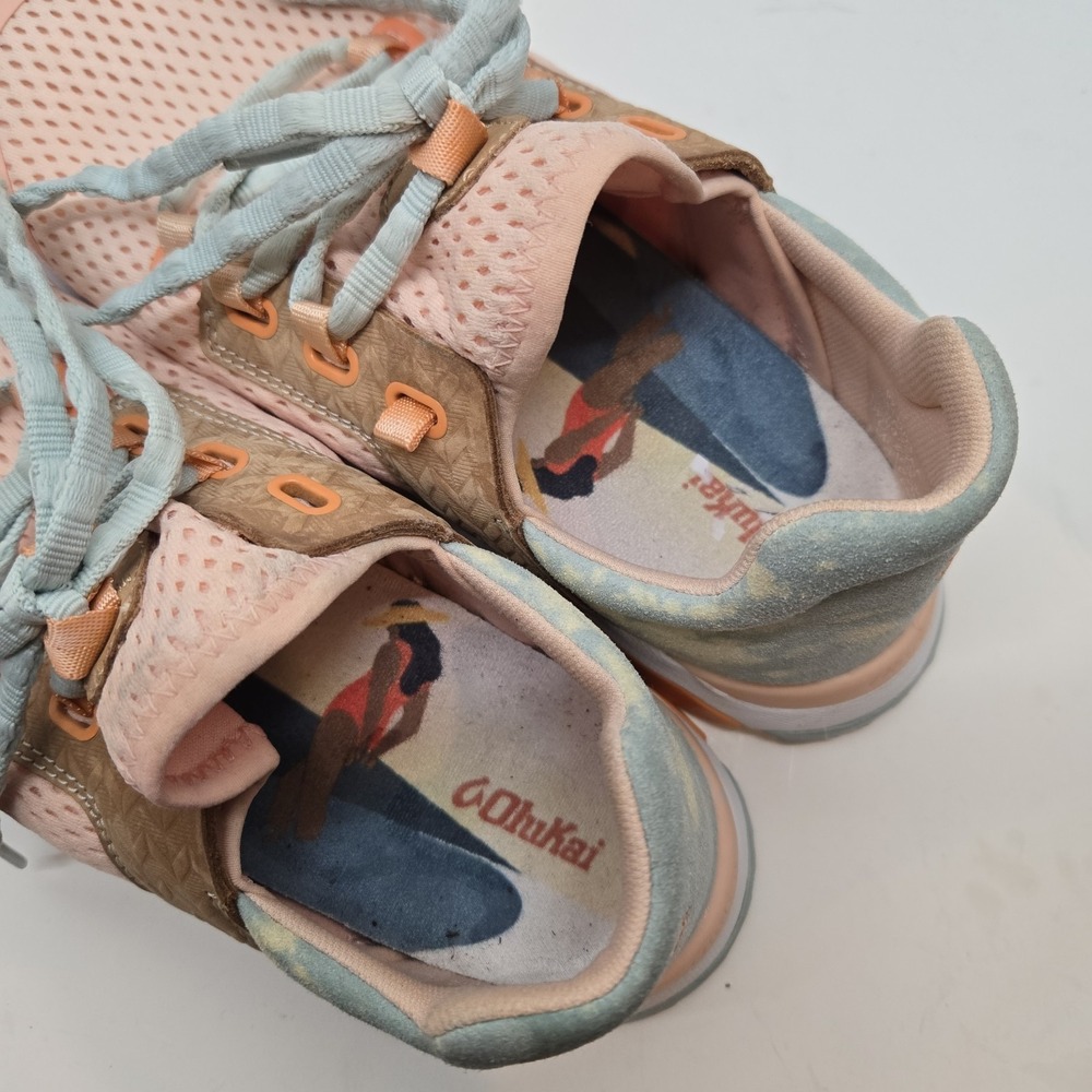 Olukai Wailuku Womens 9.5 Peach Swell‎ Sneaker Shoes 20478-PCAA Excellent HTF - Picture 10 of 10